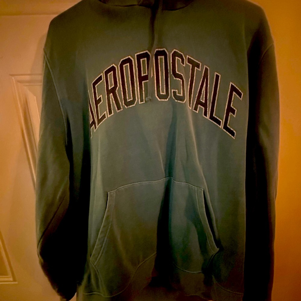 Aeropostale Men’s Turquoise Pullover Hoodie XL